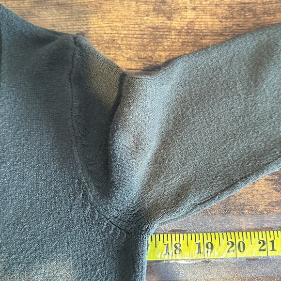 Cyrus Duster Open Cardigan Small Olive Green Hooded Preppy Grunge VGUC - Picture 3 of 9